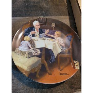 Edwin M knowles china the gourmet plate‎ 161656 plate grandpa kid